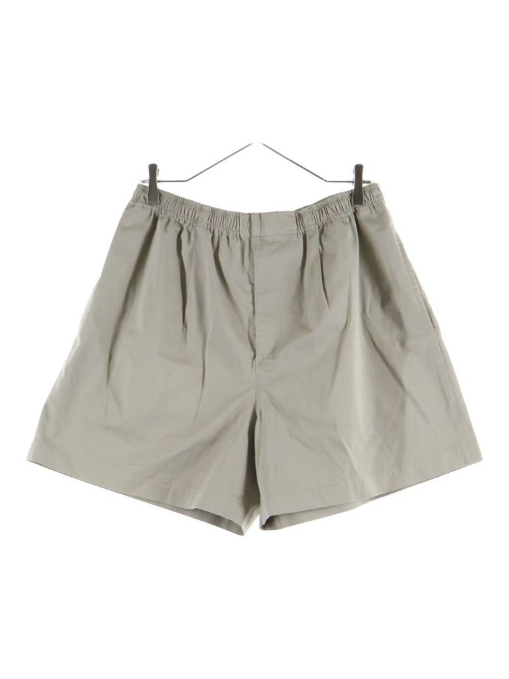 Hermes Senza Piega Cotton Shorts Beige